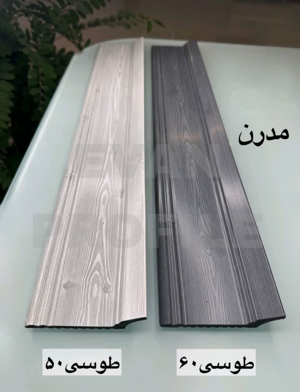 قرنیز پی وی سی 10سانت مدرن رنگ طوسی